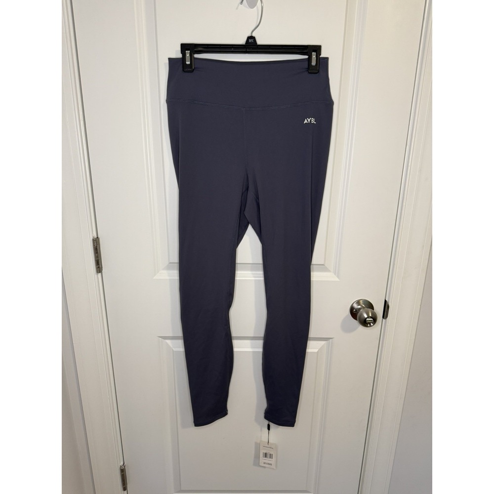 AYBL Leggings Women's XL Large Navy Blue 7/8ths Seamless Leggings Compression